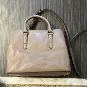kate spade grey side purse w handles